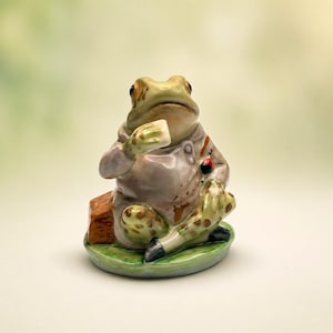 Beswick Beatrix Potter Mr. Jeremy Fisher beeldje BP-3b Engeland 1974-1985 F Warne
