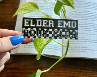 Elder Emo Book Club Sticker | Dark Romance | Y2K Sticker