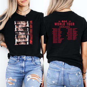 Camiseta BTS Arirang, Camiseta del concierto de K-Pop BTS 2026, Camiseta BTS World Tour Arirang, Camiseta del concierto Bangtan 2026, Camiseta Kpop, Camiseta para fans del Kpop