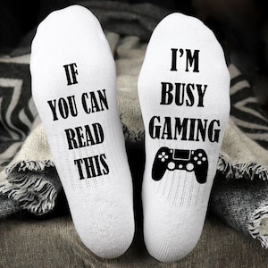DIGITAL FILE I&#39;m Busy Gaming Socks   Digital Design for Sublimation