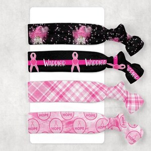 DIGITAL FILE Breast Cancer  Hair Ties Digital Design for Sublimation