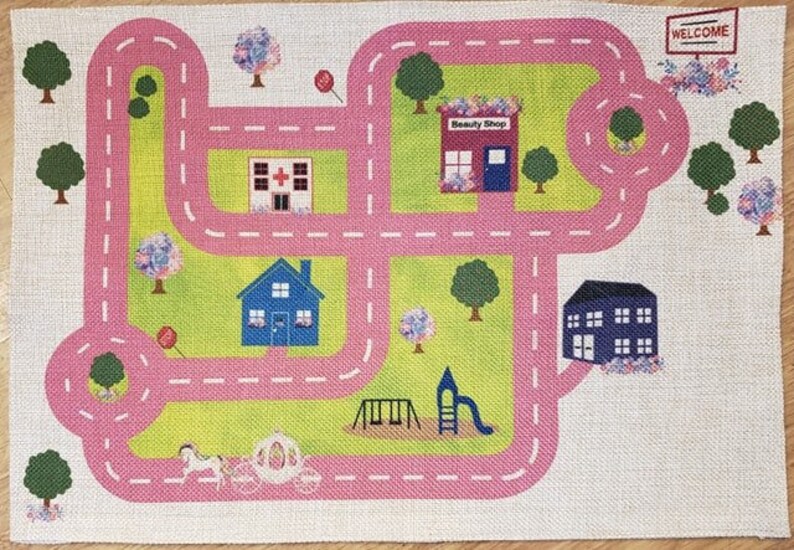 Girl Road Map Placemat Design for Sublimation Etsy