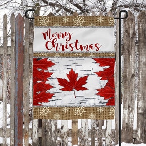 DIGITAL FILE Christmas Canadian Flag  Digital Designs for Sublimation