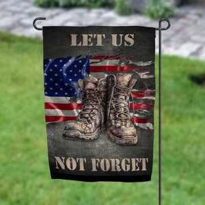 DIGITAL FILE Let Us Not Forget Garden Flag Digital Design for Sublimation