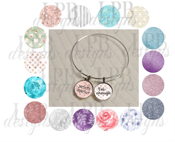 Charm template for 3/4 charm pendants for sublimation | Etsy