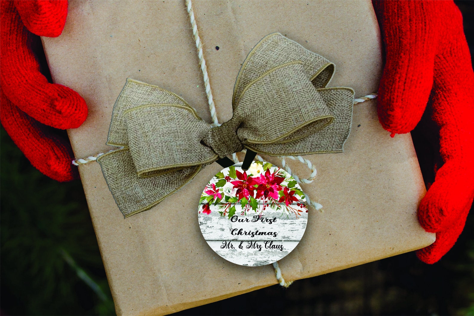 DIGITAL FILE Wood Floral 1 Round Ornament Sublimation Etsy