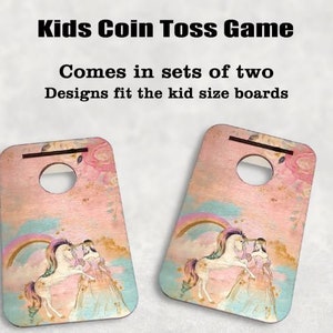 DIGITAL FILE Unicorn Coin Toss Game Digital Design for Sublimation