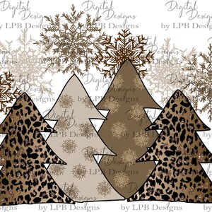 DIGITAL FILE Cheetah Trees   Design for Sublimation