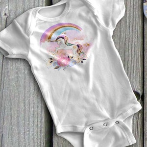 DIGITAL FILE Rainbows and Unicorns  Body Suit Design for Sublimation