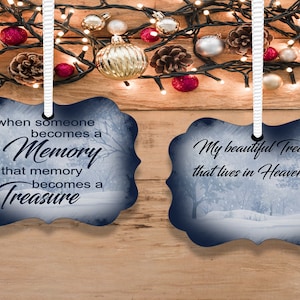 DIGITAL FILE Treasured Memory Benelux Ornament Sublimation