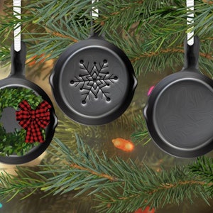 DIGITAL FILE Cast Iron Skillet Set  Ornament Digital Design for Sublimation