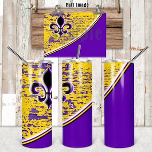 DIGITAL FILE Purple and Gold with faux painted wood 20oz Skinny Tumbler with straight and tapered files  Digital Design for Sublimation