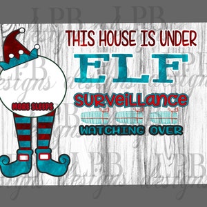 FILE DIGITALE Elf Count Down Digital Designs 4 (realizzato per le schede di cancellazione a secco a sublimazione)