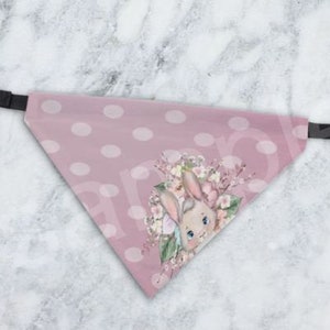 DIGITAL FILE Girl Bunny Pet Scarf Digital Design for Sublimation