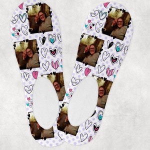 DIGITAL FILE No Show Love and Heart socks  Digital Design for Sublimation