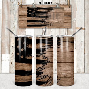 DIGITAL FILE Torn Flag  20oz Skinny Tumbler with straight and tapered files  Digital Design for Sublimation