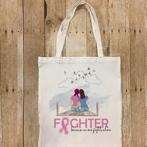 DIGITAL FILE Breast Cancer Fighter Tote- Pillow   Digital Design for Sublimation
