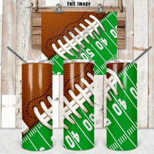 DIGITAL FILE Football   20oz Skinny Tumbler with straight and tapered files  Digital Design for Sublimation