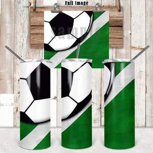 DIGITAL FILE Soccer 20oz Skinny Tumbler with straight and tapered files  Digital Design for Sublimation