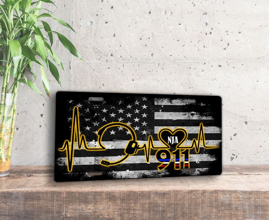 DIGITAL FILE 911 #2   License Plate Digital Design for  Sublimation