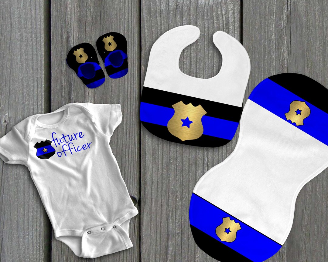Adorable Police-Inspired Baby summer Outfit Set