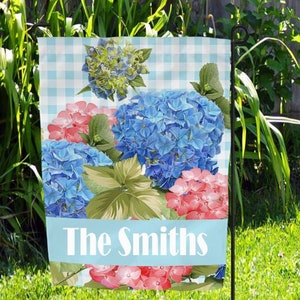 DIGITAL FILE Hydrangea  Flag  Digital Designs for Sublimation