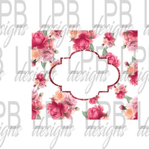DIGITAL FILE Vintage Rose   Mouse Pad  design for Sublimation