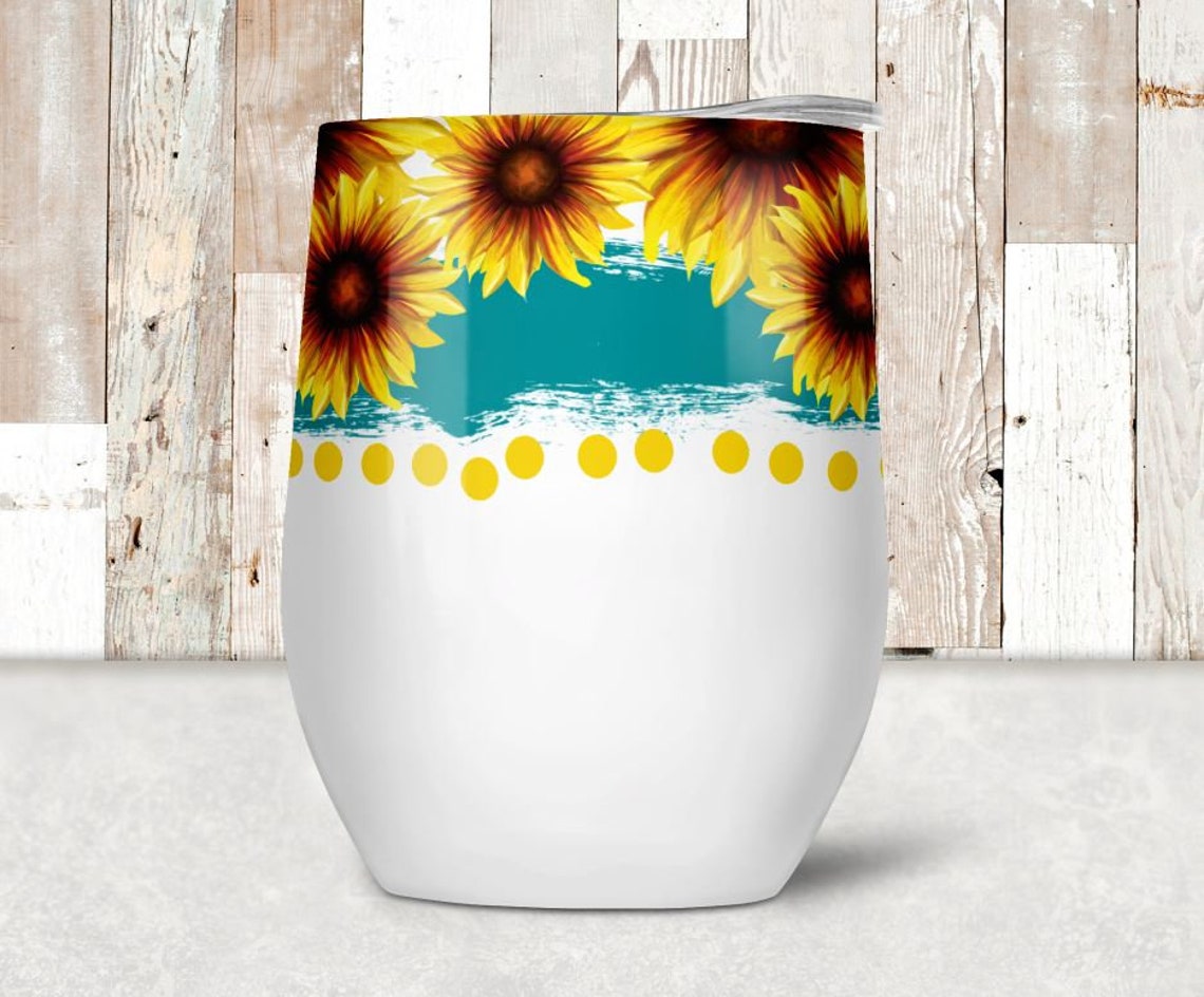 Sunflower 2 12 Oz Tumbler Digital Design for Sublimation Etsy