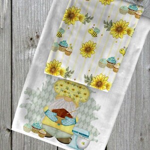 DIGITAL FILE Chef Gnomie Towel Set Digital Design for Sublimation