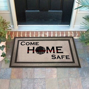 DIGITAL FILE Fire Home Safe Door Mat Digital  Design for Sublimation
