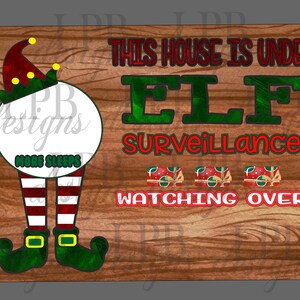FILE DIGITALE Elf Count Down Digital Designs 3 (realizzato per le schede cancellabili a secco a sublimazione)