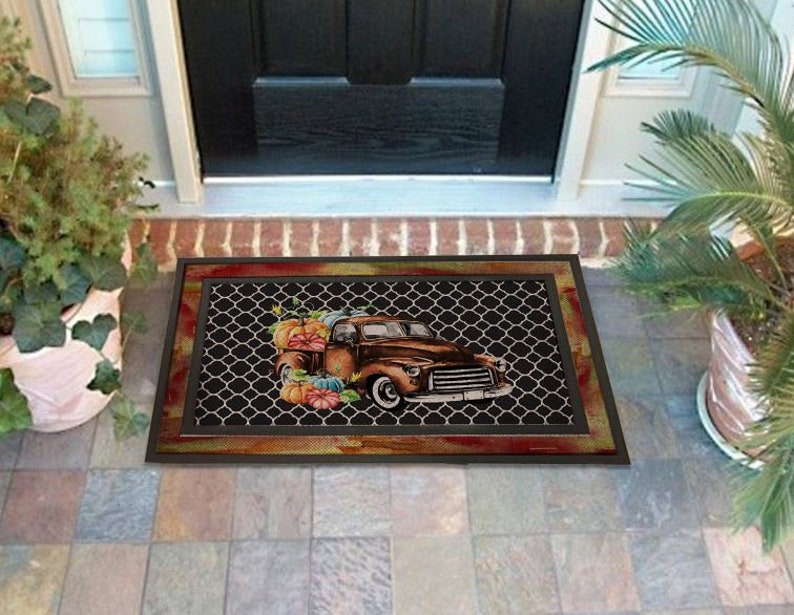 Autumn Words Door Mat Digital Design for Sublimation Etsy