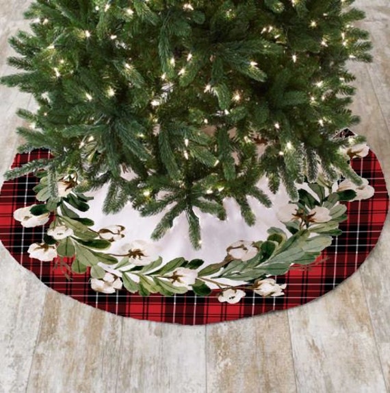 Plaid mini 2025 tree skirt