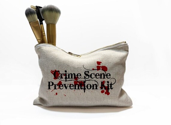 DIGITAL FILE Crime Scene Cosmetic Bag Digital Design for