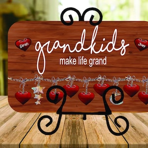 DIGITAL FILE Grandkids Cutting Board Sublimation Design