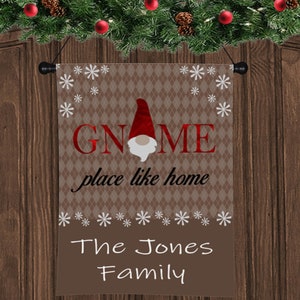 DIGITAL FILE Brown Gnome  Flag Digital File