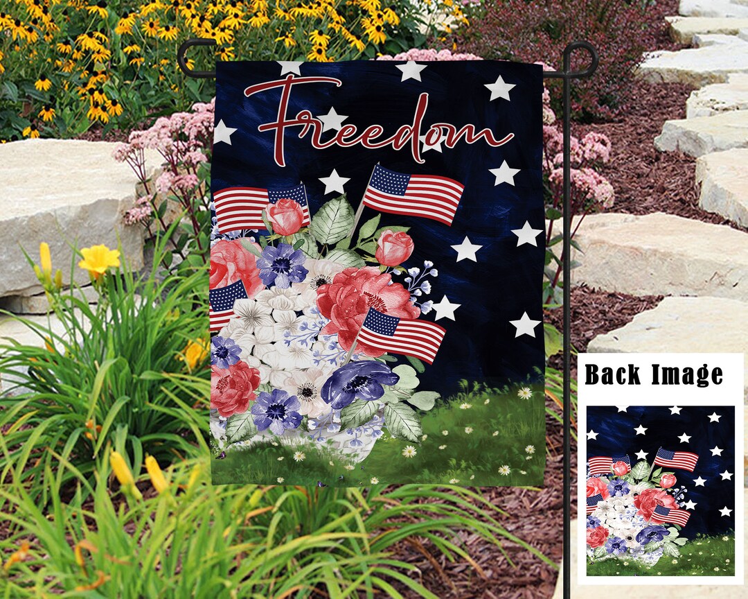 DIGITAL FILE Freedom Flag With and Without Words Digital Designs for ...