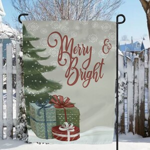 DIGITAL FILE Vintage Christmas  Flag Digital Design for Sublimation