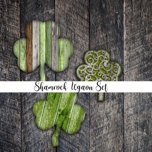 DIGITAL FILE Shamrock Wagon Set  Digital Design for Sublimation