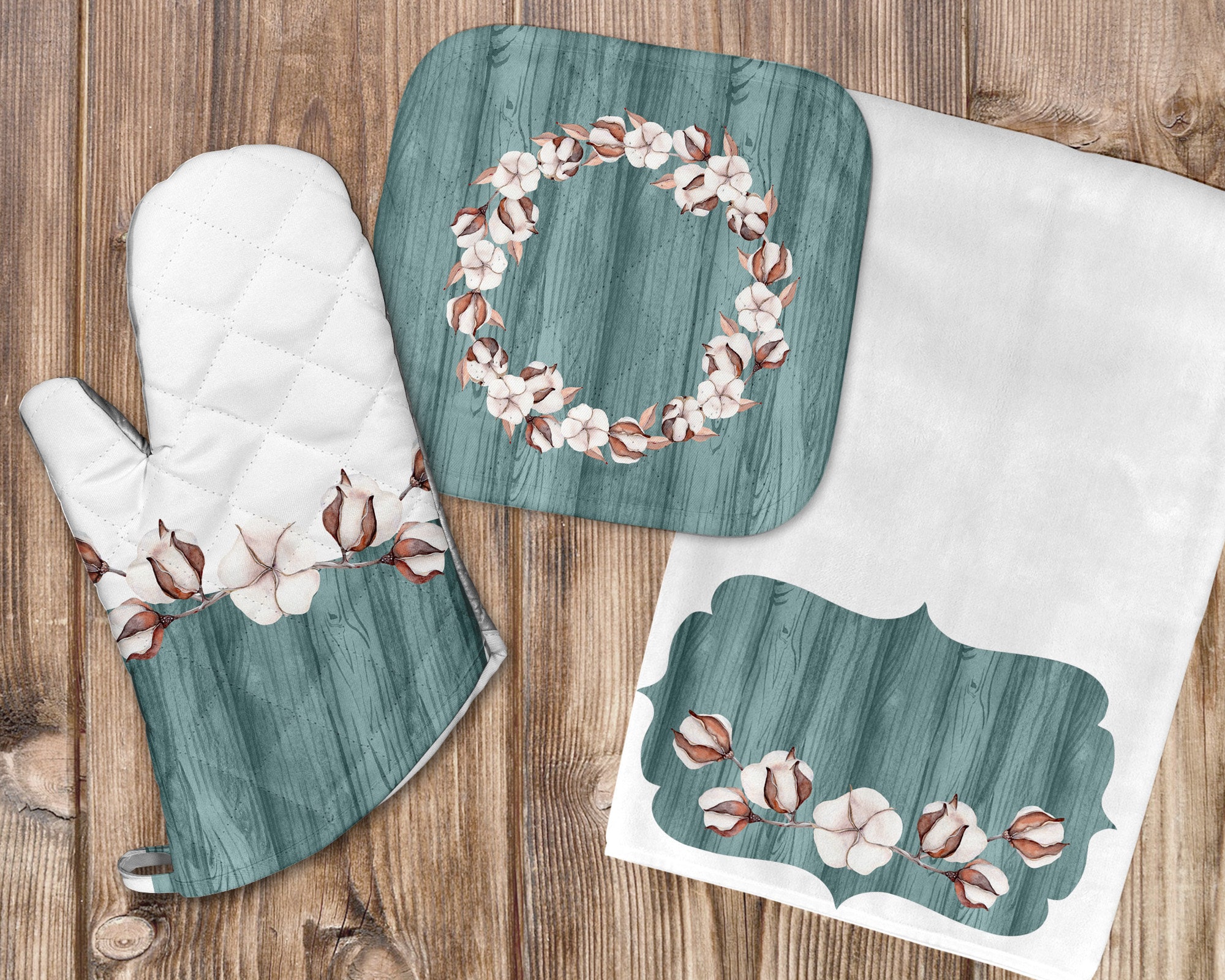 Hawaiian Design Pemium Kitchen Set: Aloha Floal