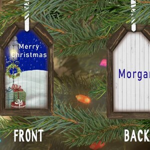 DIGITAL FILE Christmas Lamp Gift Tag Ornament Digital Design for Sublimation