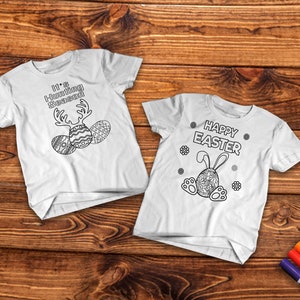 DIGITAL FILE Easter Coloring Me In Design  Digital Design for Sublimation