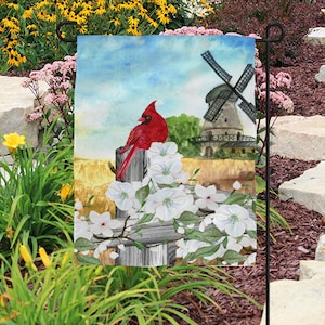 DIGITAL FILE Cardinal and Windmill  Digital Designs for Sublimation