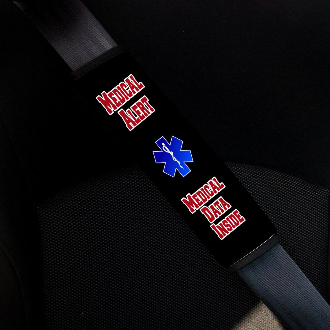 Medical Alert Seat Belt Cover Digital Design for Sublimation Etsy
