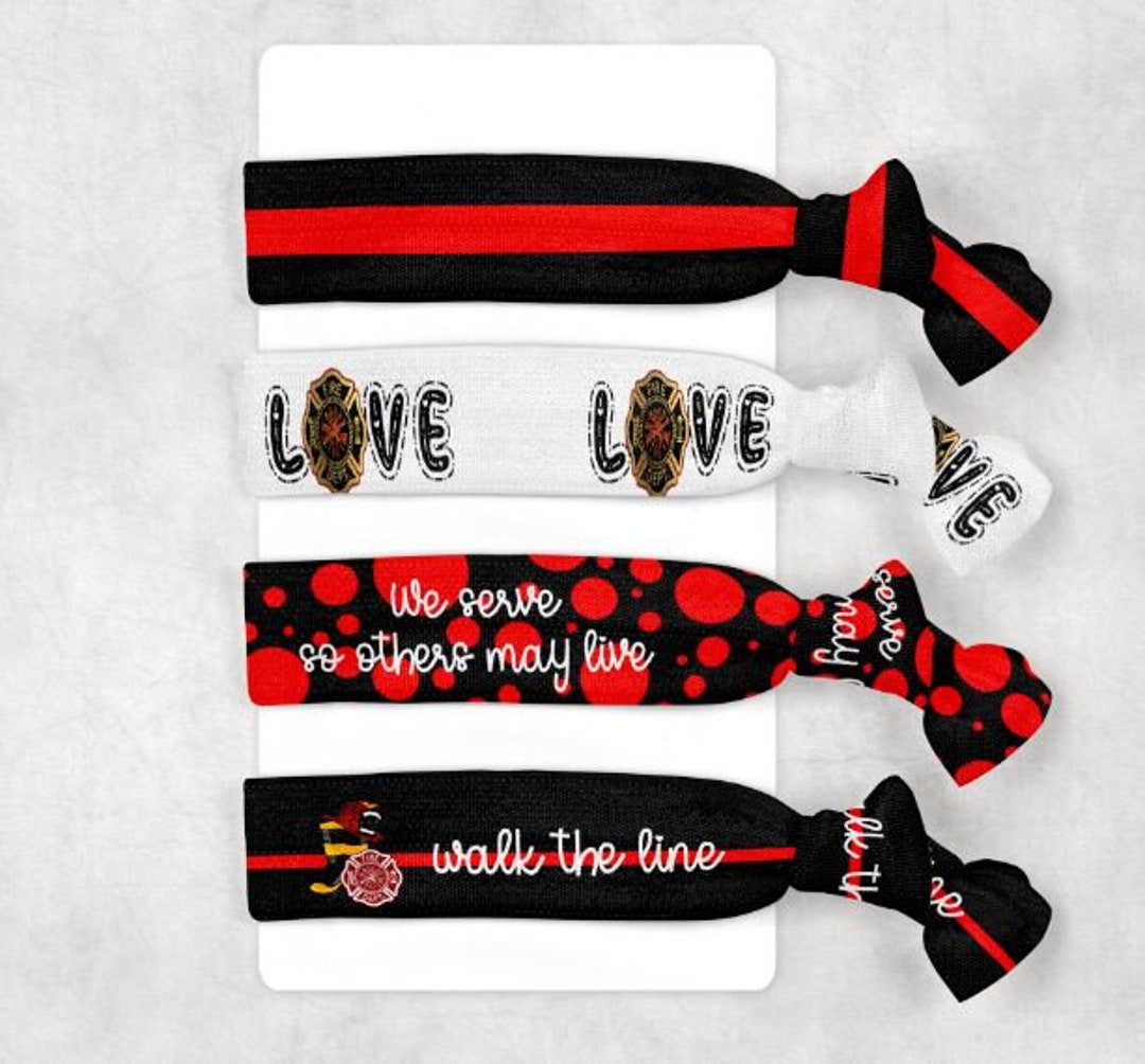 DIGITAL FILE Thin Red Hair Ties Digital Design for Sublimation Etsy
