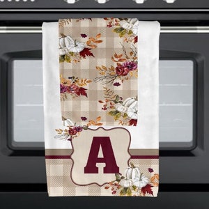 DIGITALE DATEI Herbst Weiß Kürbis Handtuch Set Digitales Design für Sublimation