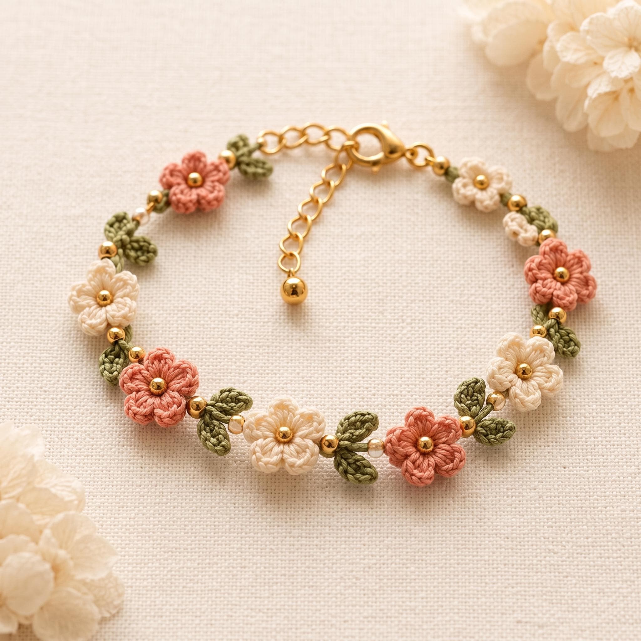 Flower bracelet - Etsy 日本