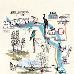 The Thames Path, Wallingford to Shillingford Print