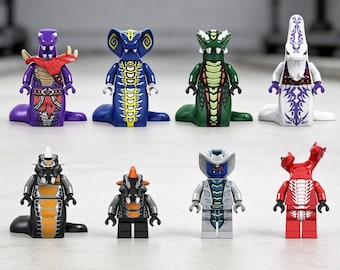 8PCS Serpentine Ninja Minifigures Toys Action figures Building Toys