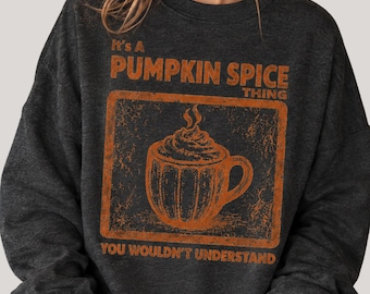 Pumpkin Spice PNG, Fall Shirt Design, Vintage Autumn Coffee Mug PNG, Retro Fall Sublimation, Cozy Pumpkin DTF Digital Download